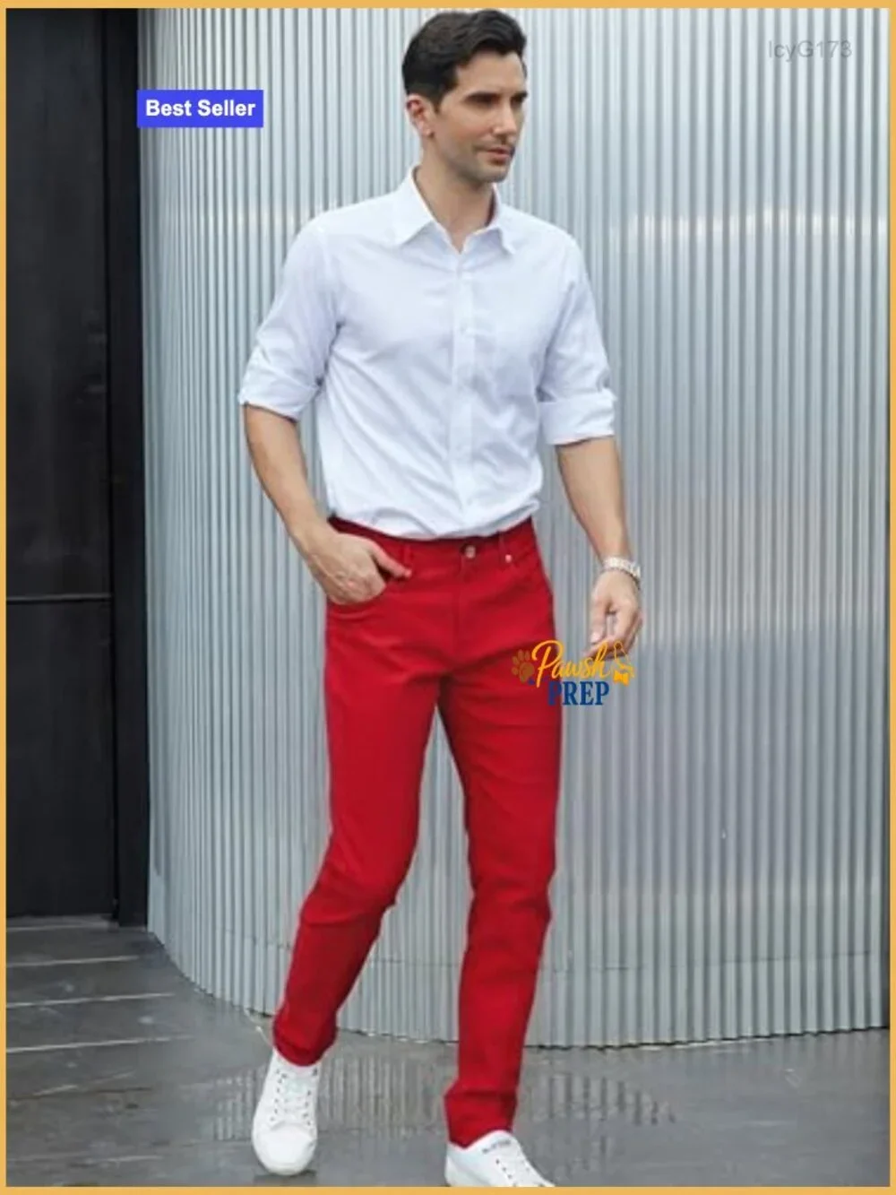 Men's Slim-Fit Stretch Denim Jeans 5-Pocket Casual